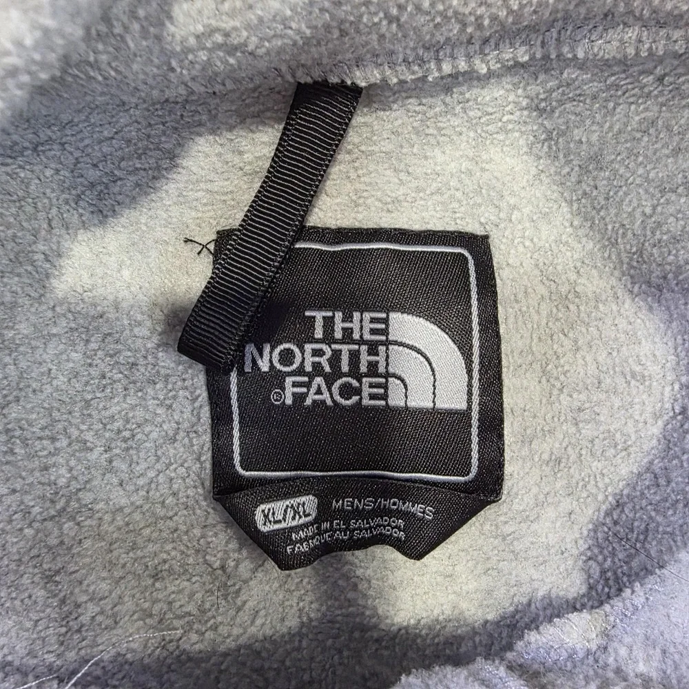 The North Face Denali Vest Mens XL‎ Gray Polartec Fleece Zip Pockets Softshell